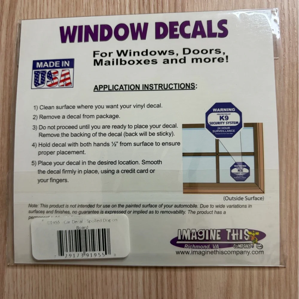 🆓 | Spoiled Dog On Board Car Window Decal Sticker